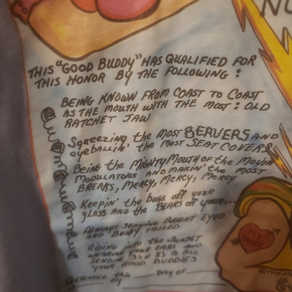 Vintage C.B.er‎ Of The Year Tshirt Blue M - Picture 3 of 8